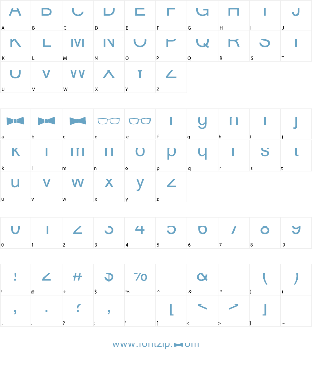 geektastic Font Character